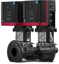 Inlinepomp, Grundfos TPED 65-210/2, DN65, flens, Qmax=60m3/h, L=360mm, Hmax=21m