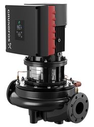 Inlinepomp, Grundfos TPE TPE 65-250/2, DN65, flens, Qmax=66m3/h, L=360mm, Hmax=25m