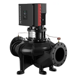 Inlinepomp, Grundfos TPE 125-60/4, DN125, flens, Qmax=136m3/h, L=620mm, Hmax=6m