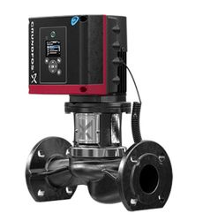 Inlinepomp, Grundfos TPE 3 40-200, DN40, flens, Qmax=31m3/h, L=250mm, Hmax=20m