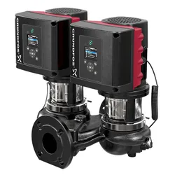 Inlinepomp, Grundfos TPED 32-150, DN32, flens, Qmax=17m3/h, L=220mm, Hmax=15m