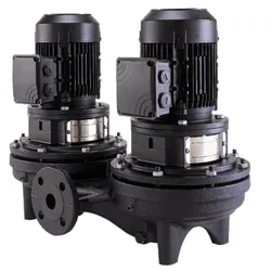 Inlinepomp, Grundfos TPD 65-240/4, DN65, flens, Qmax=51m3/h, L=340mm, Hmax=24m