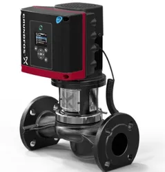 Inlinepomp, Grundfos TPE 3 40-240, DN40, flens, Qmax=35m3/h, L=250mm, Hmax=24m