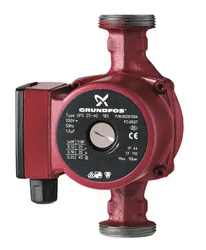 circulatiepomp Grundfos UPS N 10bar . L=180mm . Hmax=6m . 6/4"M . sanitaire toepassing 25-60 180