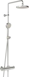 Doucheset, Hansa HANSAMICRA, met thermostatische mengkraan, ééngreeps, chroom, 1110mm
