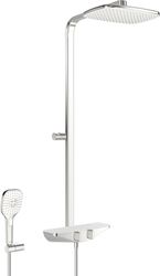 garniture de douche Hansa HANSAEMOTION blanc/chrome