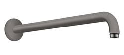Bras de douche, Hansgrohe, montage mural, L:389mm, noir