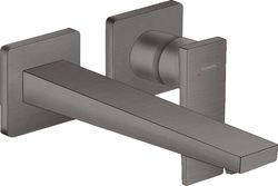 Mitigeur à encastrer, Hansgrohe Metropol, à griffe simple, chrome noir brossé