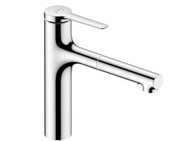 keukenmengkraan Hansgrohe Zesis blad/kraangat eengreeps chroom M33