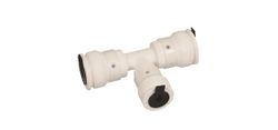 Té réduction push fit, plastique, 20 x 16 x 20mm FFF, eau potable, Henco Vision - Push Fit