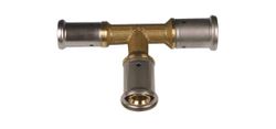 Té réduit à sertir, laiton, 20/2x26/3x20/2mm FFF, eau potable, Henco