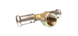 Té de transition à sertir, laiton, 26/3 x 1/2" x 26/3 F, eau potable, Henco