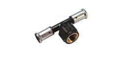 Té de transition à sertir, plastique, 16/2 x 1/2" x 16/2 F, eau potable, Henco PVDF