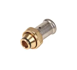 Persaansluitkoppeling, messing, met euroconus, 16/2mm x 3/4" FF, (drink)water, Henco