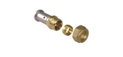 Pièce de transition à sertir, laiton, 16/2mm x 15mm à compression, Henco