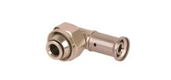 Raccord 2 pièces à sertir équerre, laiton, avec raccord à visser eurocone, 16/2mm x 3/4" FF, eau potable, Henco