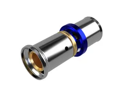 Persovergangsstuk, messing, 20/2mm x 1/2" pers, Henco U-TH-H