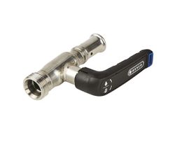 Robinet à boisseau sphérique 2-pièces droit à passage intégral, 3/4" x 26mm filetage extérieur-à sertir, Henco