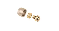 Raccord 2 pièces à compression, Henco, laiton 20x2mm, 3/4", convient pour -composite