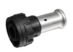 Raccord 2 pièces à sertir, plastique, avec raccord à visser eurocone, 16/2mm x 3/4" FF, eau potable, Henco PVDF