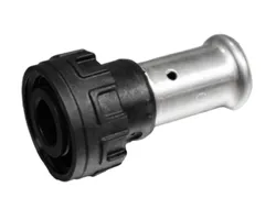 Persaansluitkoppeling, kunststof, met euroconus, 16/2mm x 3/4" FF, (drink)water, Henco PVDF
