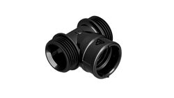 Draad-T, kunststof, 5/4" MFM, Henco Pro-Flow