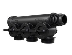 verdeler voor CV kunststof Henco Pro-Flow 3P  zwart