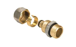 Pièce de transition à compression, laiton, 18/2mm  x 1/2" M, eau potable, Henco