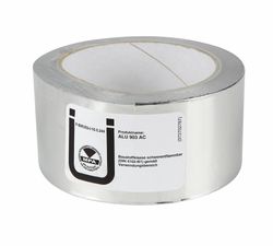 Zelfklevende tape, Henco, aluminium, 50mm, L=25m