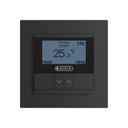 elektrische vloerverwarming thermostaat zwart Henco