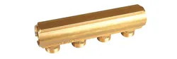 Collecteur pour chauffage 1" + 2 x 3/4", Henco, laiton
