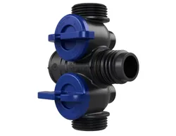 collecteur pour chauffage plastique Henco Pro-Flow 1PO  bleu