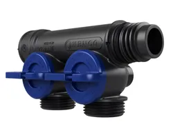 verdeler voor CV kunststof Henco Pro-Flow 2P  blauw