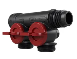 verdeler voor CV kunststof Henco Pro-Flow 2P  rood