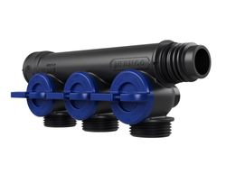 Collecteur pour chauffage plastique Henco Pro-Flow 3P  bleu