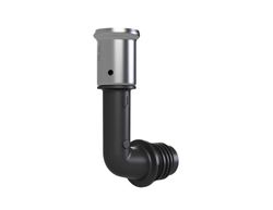 Persovergangsknie 90°, kunststof, 20/2mm x 3/4" M, (drink)water, Henco Pro-Flow