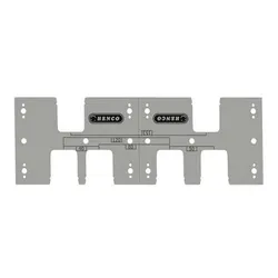Muurplaatbeugel, Henco Wall Box, staal, dubbel vlak
