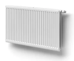 Paneelradiator, Henrad ECO Galva 11, HxL=500x1000mm, 848W (75/65/20), wit, RAL9016, aansluiting rechts midden