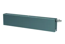 Paneelradiator, Henrad Everest Plan Plint D 33, HxL=200x2400mm, 2174W (75/65/20), wit, RAL9016, aansluiting rechts