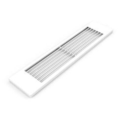 Bovenbekleding radiator, Henrad Grille Flatwire T21, L400mm, D79mm, wit