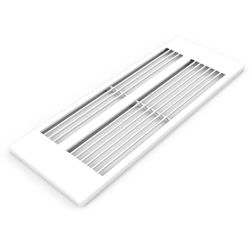 Bovenbekleding radiator, Henrad Grille Flatwire T33, L800mm, D166mm, wit