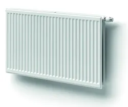 Paneelradiator, Henrad Hygiene ECO 20, HxL=600x1400mm, 1432W (75/65/20), wit, RAL9016, aansluiting rechts midden