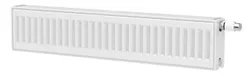 Radiateur panneau, Henrad Premium Plinth 33, HxL=200x2400mm, 2239W (75/65/20), blanc, RAL9016, racord  à droite