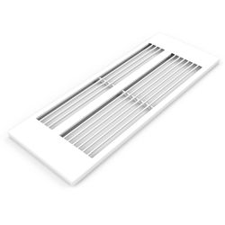 Bovenbekleding radiator, Henrad Grille Flatwire T33, L1200mm, D166mm, wit