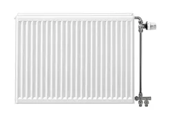 Radiateur panneau, Henrad Standard All-In 33, HxL=700x1200mm, 3409W (75/65/20), blanc, RAL9016, racord  à gauche  à droite