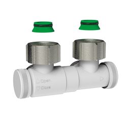 Sous-bloc en H Henrad 3/4" ek 3/4" filetage intérieur haaks tweepijp