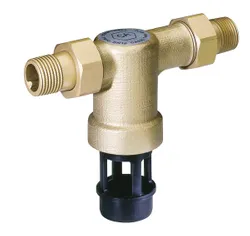 Terugslagklep, Resideo WATER CA, 1/2", messing, buitendraad met wartelmoer