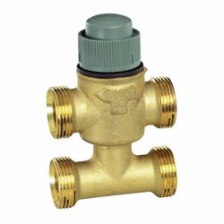 Vanne mélangeuse à trois voies, Honeywell Home, 1/2", PN16, kvs:0.63m3/h, laiton, filetage extérieur