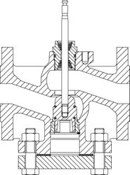 Vanne à deux voies, IMI TA, 3/4", PN16, bronze, filetage extérieur gaz cylindrique BSPP (ISO 228-1)