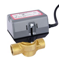 Gemotoriseerde VC 2-weg klep in 3/4 honeywell home 230V motor met ompoolcontact